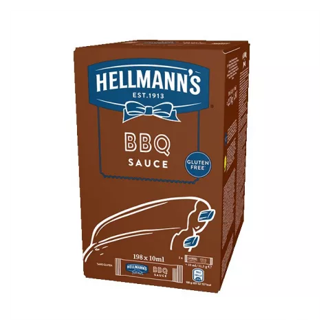 Hellmann's σάλτσα μπάρμπεκιου μερίδες 198Χ10ml