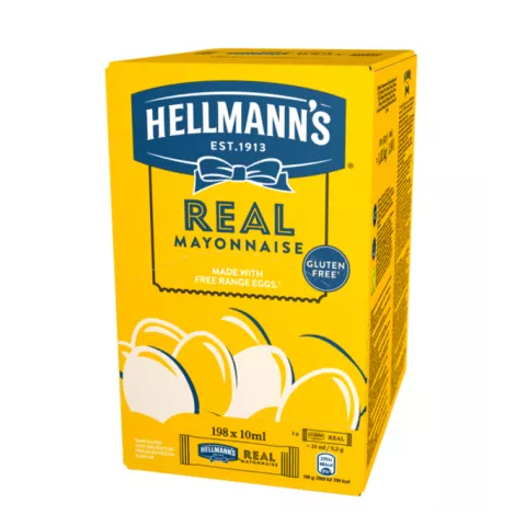 Hellmann's μαγιονέζα μερίδες 198χ10ml