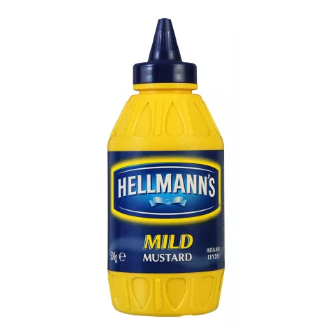 Hellmann's απαλή μουστάρδα φιάλη 500gr