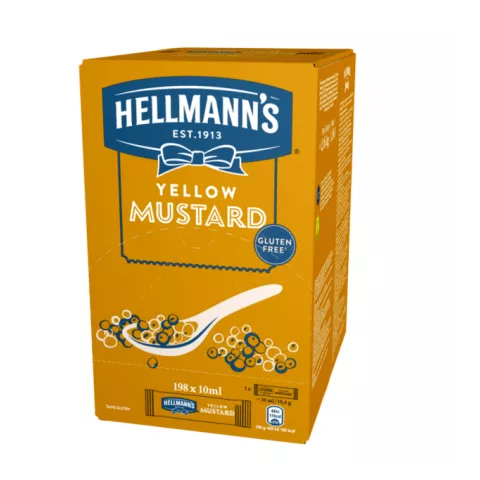 Hellmann's μερίδες μουστάρδας 198χ10ml