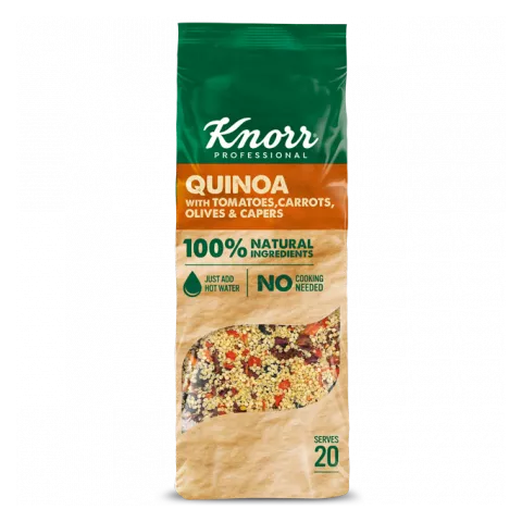 Knorr κινόα, τομάτες, καρότα, ελιές, κάπαρη 548gr