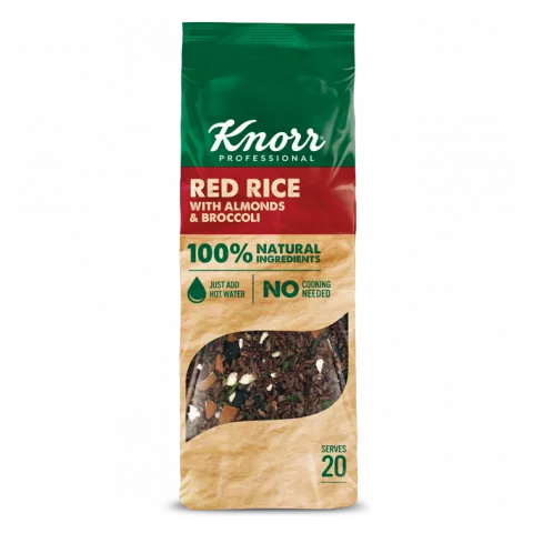 Knorr κόκκινο ρύζι, μπρόκολο, αμύγδαλα 550gr