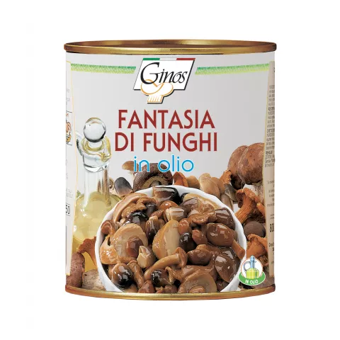 Ποικιλία μανιταριών Fantasia σε λάδι Ginos 780gr