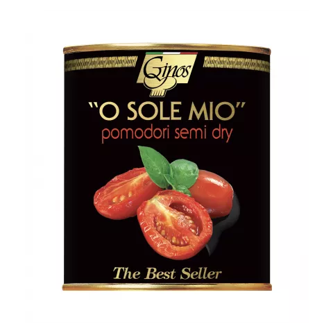 Τοματάκι semidry o sole mio σε λάδι Ginos 770gr
