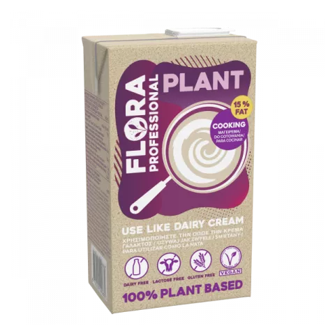 Vegan φυτική κρέμα μαγειρικής 15% Flora 1lt