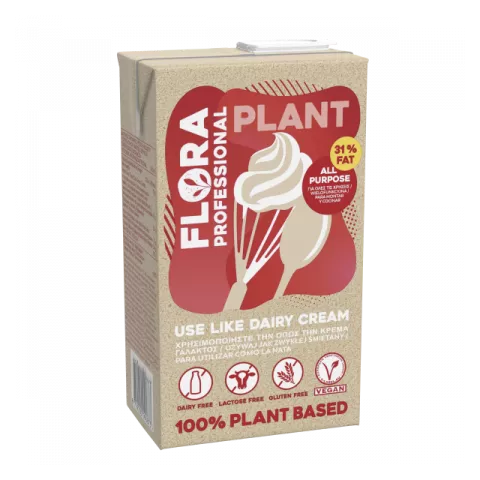 Vegan φυτική κρέμα για όλες χρήσεις 31% Flora 1lt