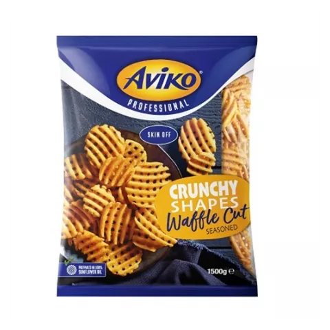Aviko προτηγανισμένες πατάτες waffle cut 1.5kg