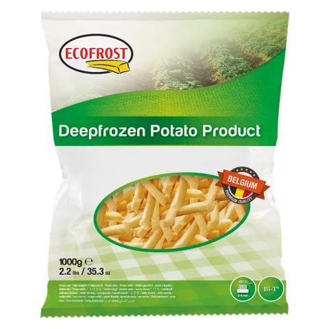 Ecofrost ecocrunch προτηγανισμένες πατάτες 7x7 2.5kg