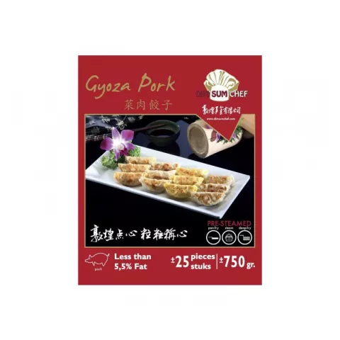 Gyoza with pork 30gr Dim Sum Chef 750gr