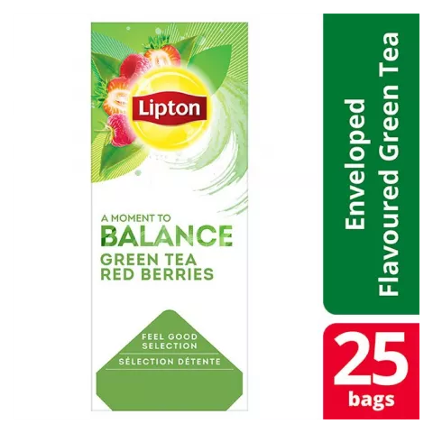 Lipton πράσινα τσάι κόκκινα μούρα (25χ1.4gr)