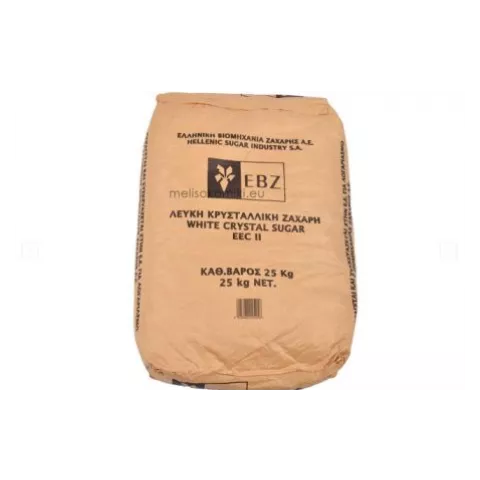 Ζάχαρη λευκή κρυσταλλική 25kg
