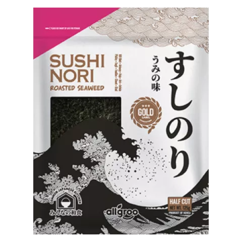 Sushi nori gold half cut Allgroo 125gr