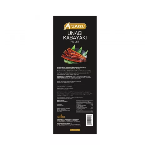 Μαριναρισμένο χέλι φιλέτο unagi kabayaki fillet (eel) Αizaku 19χ242-271gr