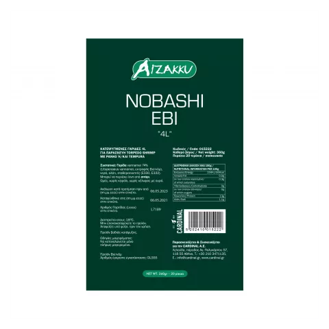 Nobashi ebi 4L Aizakku 360gr