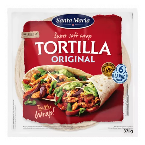 Tortilla σίτου Santa Maria 25cm 12τεμ