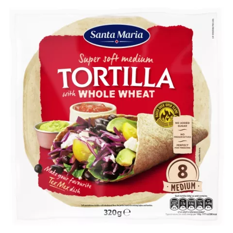 Tortilla σίτου Santa Maria 20cm 12τεμ