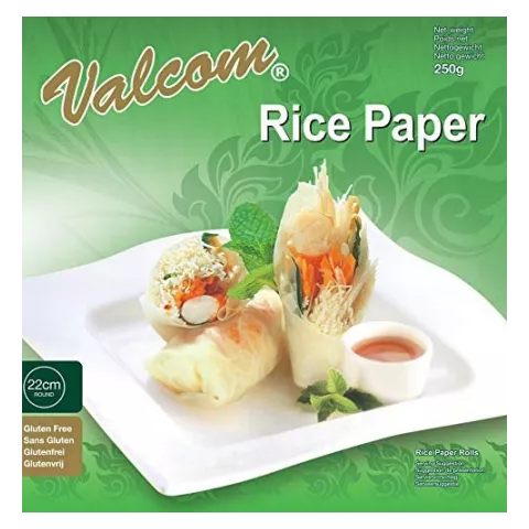 Rice paper 22cm Valcom 250gr