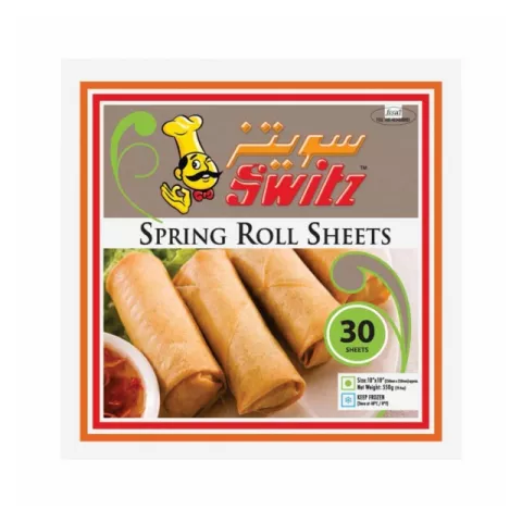 Spring roll wrappers 250mm (30shts) Switz 550gr