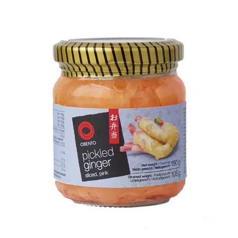 Pickled ginger sliced pink Οbento 190gr