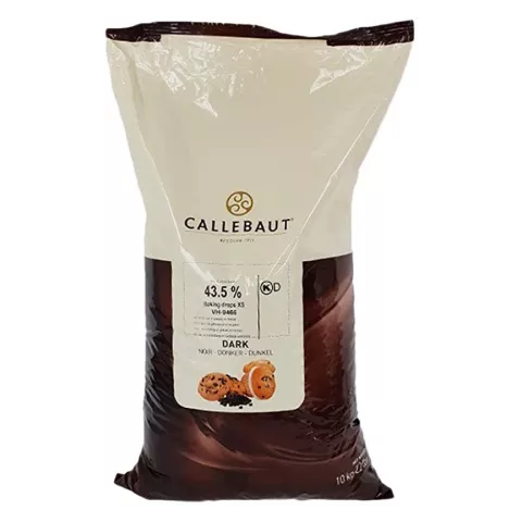 Σοκολάτα μαύρη 43.5% drops 21000CT Barry Callebaut 10kg
