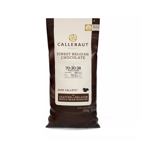 Σοκολάτα κουβερτούρα μαύρη 70.5% callets Barry Callebaut 10kg
