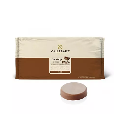 Σοκολάτα γάλακτος με φουντούκια gianduja blocks Barry Callebaut 5kg