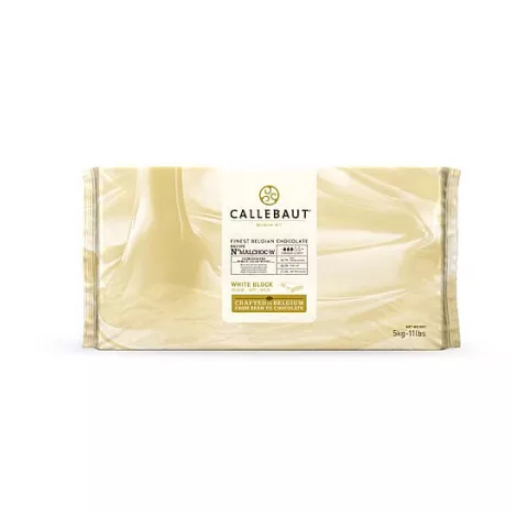Σοκολάτα λευκή χωρίς ζάχαρη 30.6% blocks Barry Callebaut 5kg