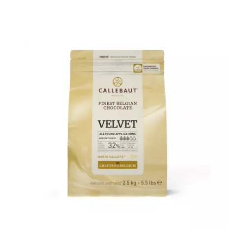 Λευκή σοκολάτα velvet 32% callets Barry Callebaut 2.5kg