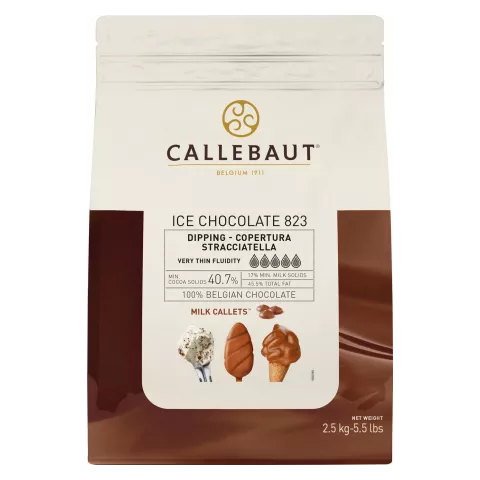Σοκολάτα κουβερτούρα ice γάλακτος 40.7% callets Barry Callebaut 2.5kg