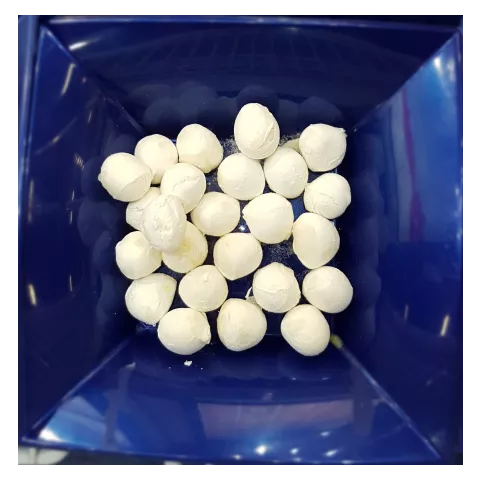 Pearls of mozzarella of 5g surgelate IQF Dal Molise 1kg