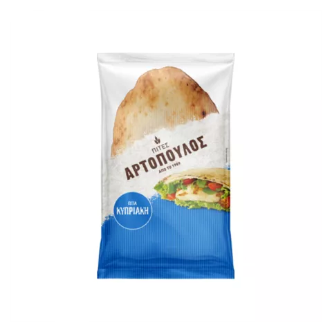 Πίτα κυπριακή 350gr Αρτόπουλος 25χ6τεμ