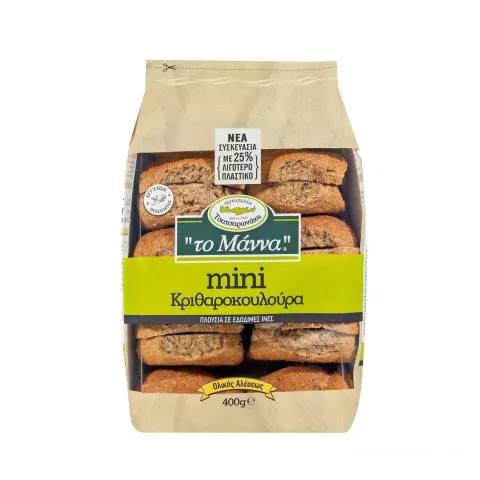 Κριθαροκούλουρα μίνι "Το Μάννα" 400g