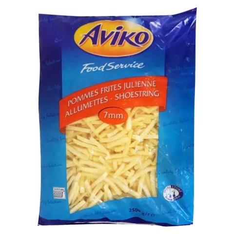 Aviko προτηγανισμένες πατάτες 7x7 julienne allumettes 2.5kg