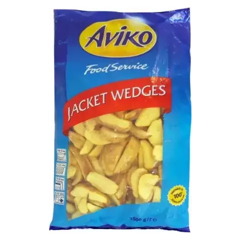 Aviko προτηγανισμένες πατάτες jacket wedges 2.5kg