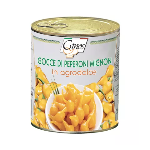 Πιπεράκι κίτρινο mignon δάκρυ Ginos 780gr