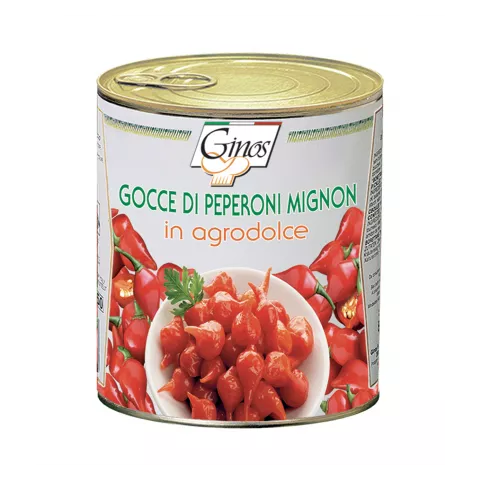 Πιπεράκι κόκκινο mignon δάκρυ Ginos 780gr