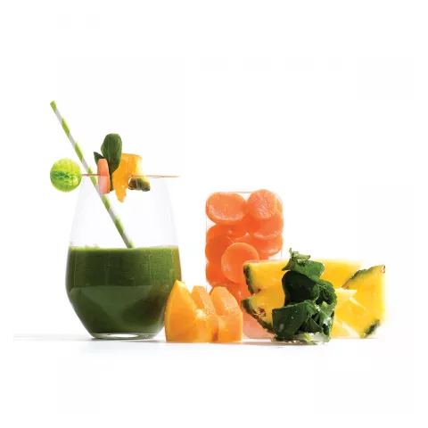 Smoothies-green freak (σπανάκι, καρότο, πορτοκάλι, ανανάς) IQF 140gr