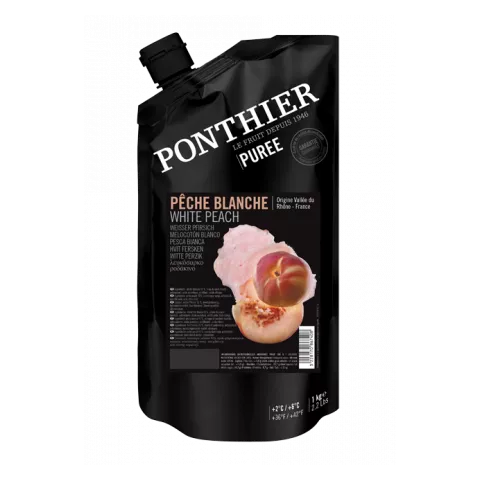 Πουρές φρούτου λευκόσαρκο ροδάκινο Ponthier 1kg