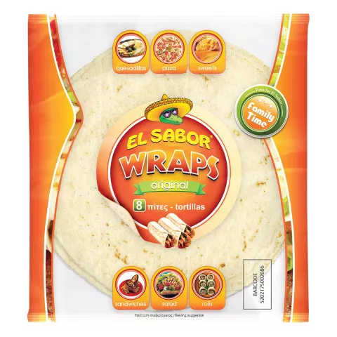 Tortilla El Sabor 8" 20cm 18pcs