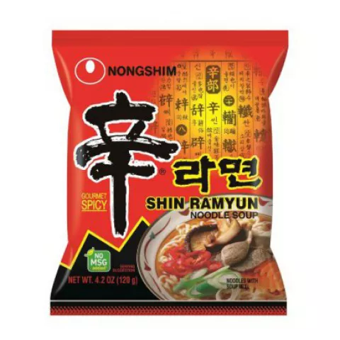 Instant noodle shin ramyun hot & spicy 120gr