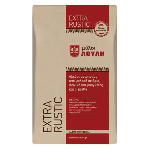 Αλεύρι extra rustic κατ. Μ Λούλη 25kg