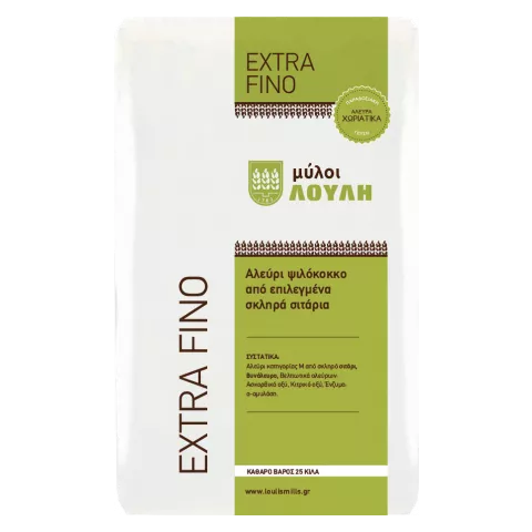Αλεύρι extra fino Λούλη 25kg