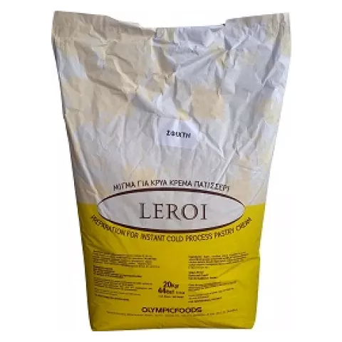 Κρέμα πατισερί κίτρινη κρύα (σφικτή) Leroi 20kg