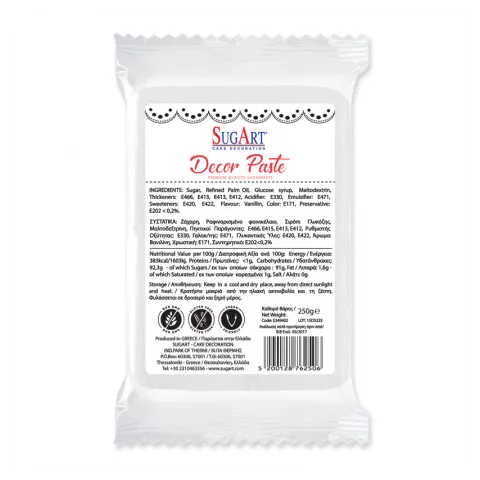 Decor paste ζαχαρόπαστα λευκό 1kg