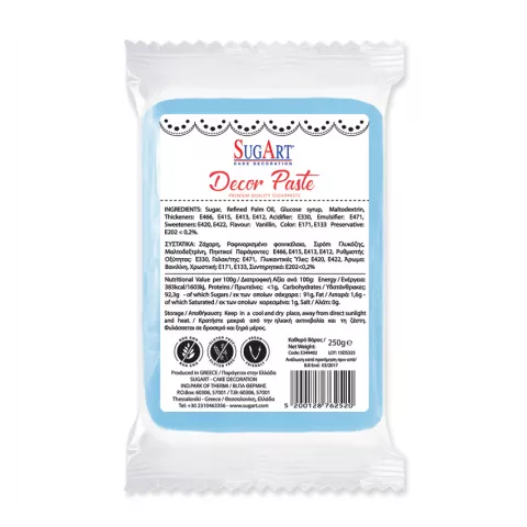 Decor paste ζαχαρόπαστα σιέλ 1kg