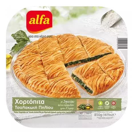 Τσαλακωτή πίτα με σπανάκι και τυρί Alfa 900gr