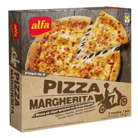 Πίτσα μαργαρίτα Alfa 730gr