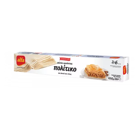 Φύλλο κρούστας πολίτικο Alfa 450gr
