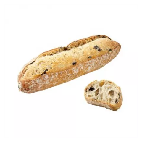 Μινι ψωμάκι finedor με μαύρες ελιές και θυμάρι 50 gr Bridor