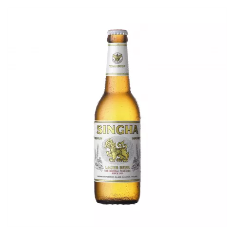Singha beer 5% glass bottle 330ml